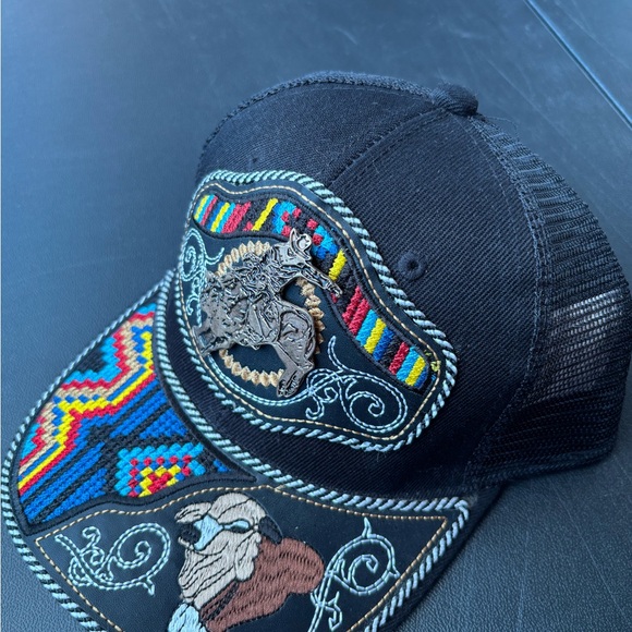 Colorful Embroidered Rodeo Cap - Picture 2 of 3